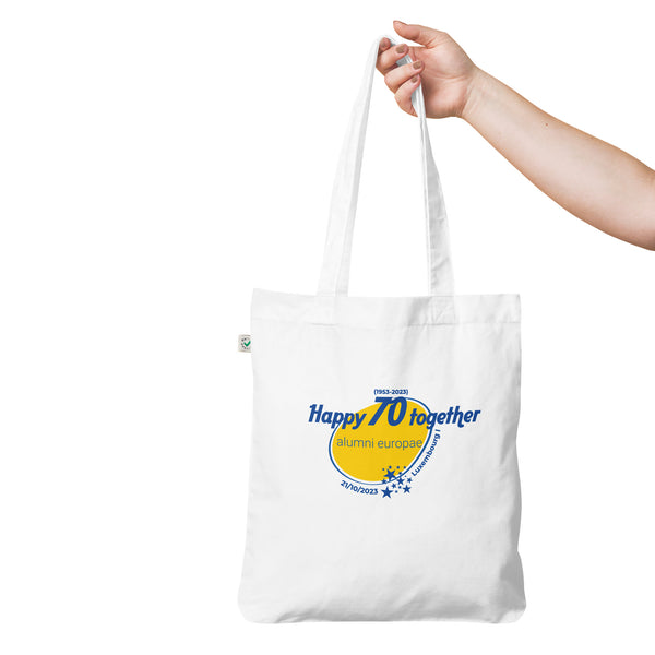 Special 70th Luxembourg I Anniversary - Organic tote bag (blue)